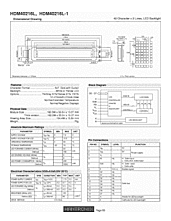 DataSheet HDM40216L pdf